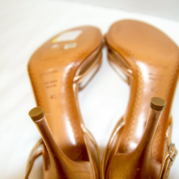 Fairycore fae cottagecore coquette soft girl feminine rose gold heels size 41 - Picture 6 of 12